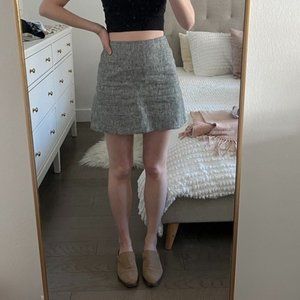 Worn Once Black and White Reformation Skirt